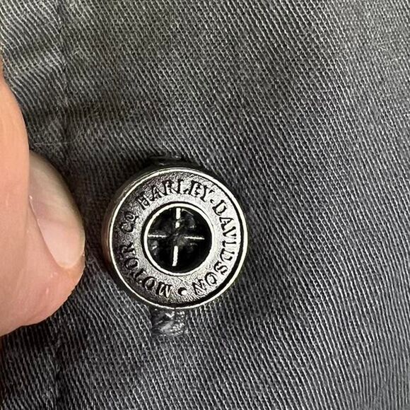 Harley Davidson Men's Mechanic Button Down Shirt Size Large - Picture 6 of 7